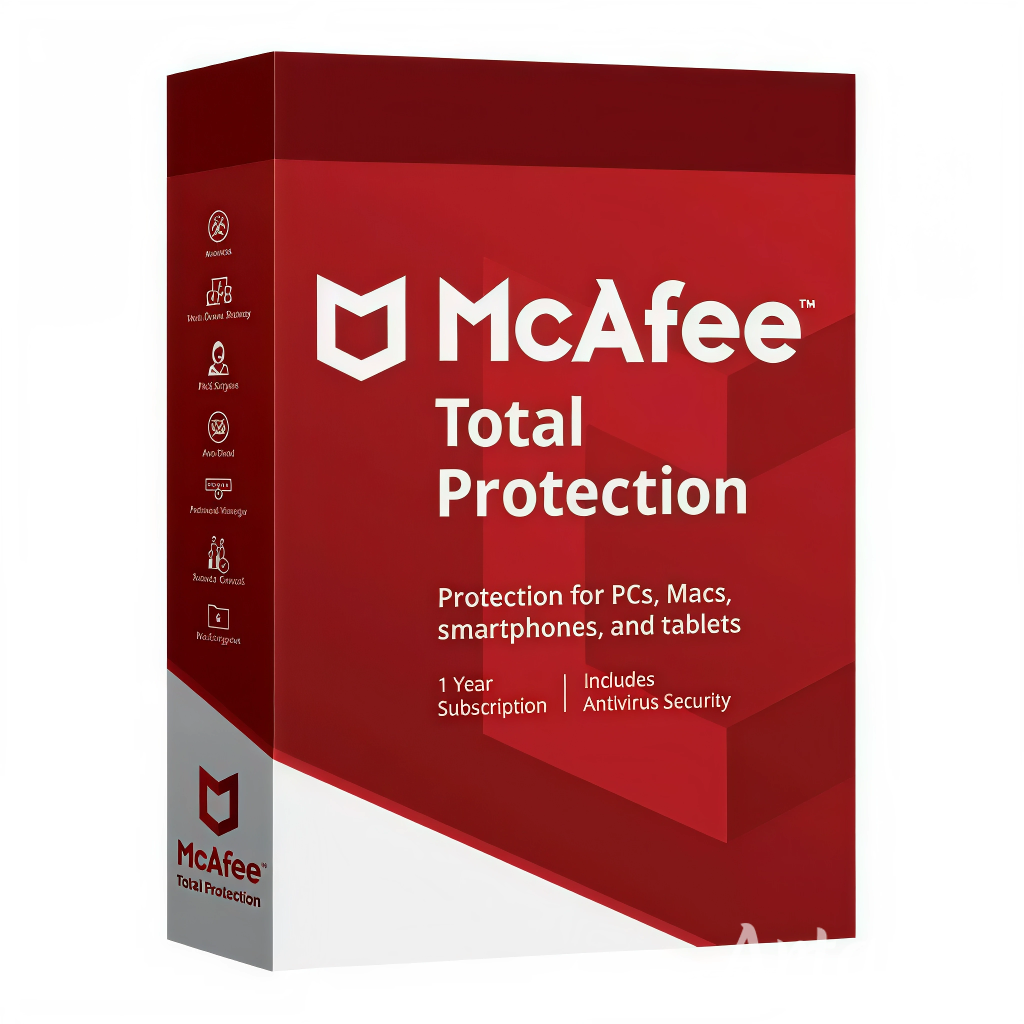 Protégez tous vos appareils avec Antivirus McAfee pour une année complète, valable sur un nombre illimité d’appareils Windows, MacOS, Android et iOS. Après commande, recevez votre clé d’activation par email, accompagnée de toutes les procédures d’installation claires et détaillées dans l’heure qui suit.
Vos avantages immédiats :
-Protection complète en temps réel contre virus, malwares, ransomwares, et menaces sur tous vos appareils.
-Sécurité multi-plateformes pour ordinateurs, smartphones et tablettes,